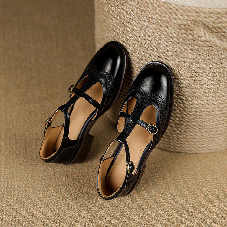 Lucienne Leather Mary Janes