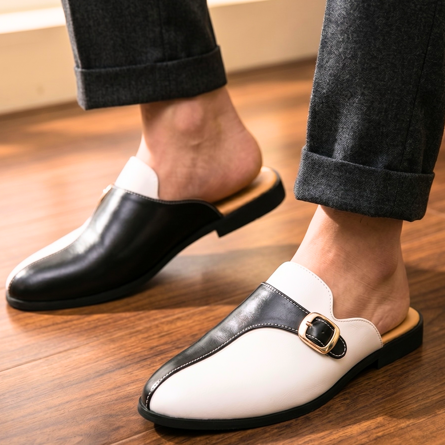 Vincenzo Leather Slip Ons