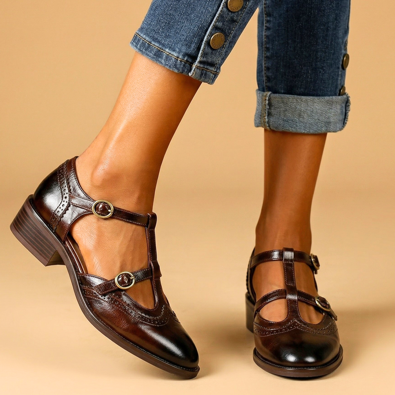Lucienne Leather Mary Janes