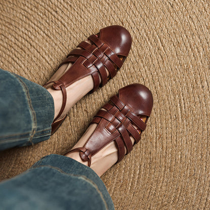 Solene Dalia Genuine Leather Slingbacks