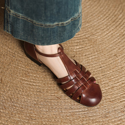 Solene Dalia Genuine Leather Slingbacks