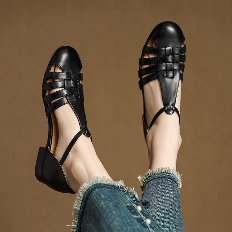 Solene Dalia Genuine Leather Slingbacks