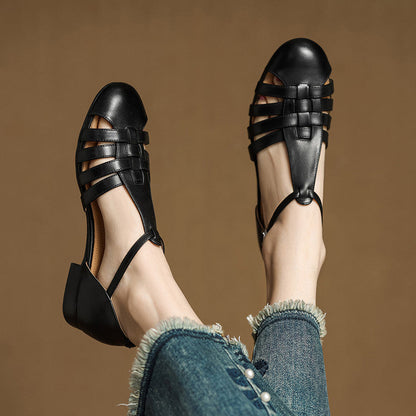 Solene Dalia Genuine Leather Slingbacks