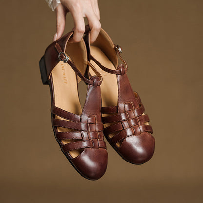 Solene Dalia Genuine Leather Slingbacks