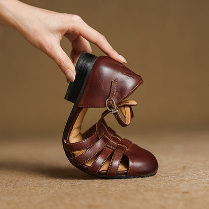 Solene Dalia Genuine Leather Slingbacks