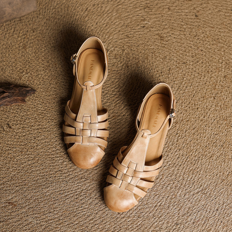 Solene Dalia Genuine Leather Slingbacks