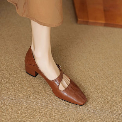 Elena Virelli Leather Heels