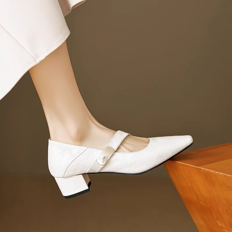 Elena Virelli Leather Heels