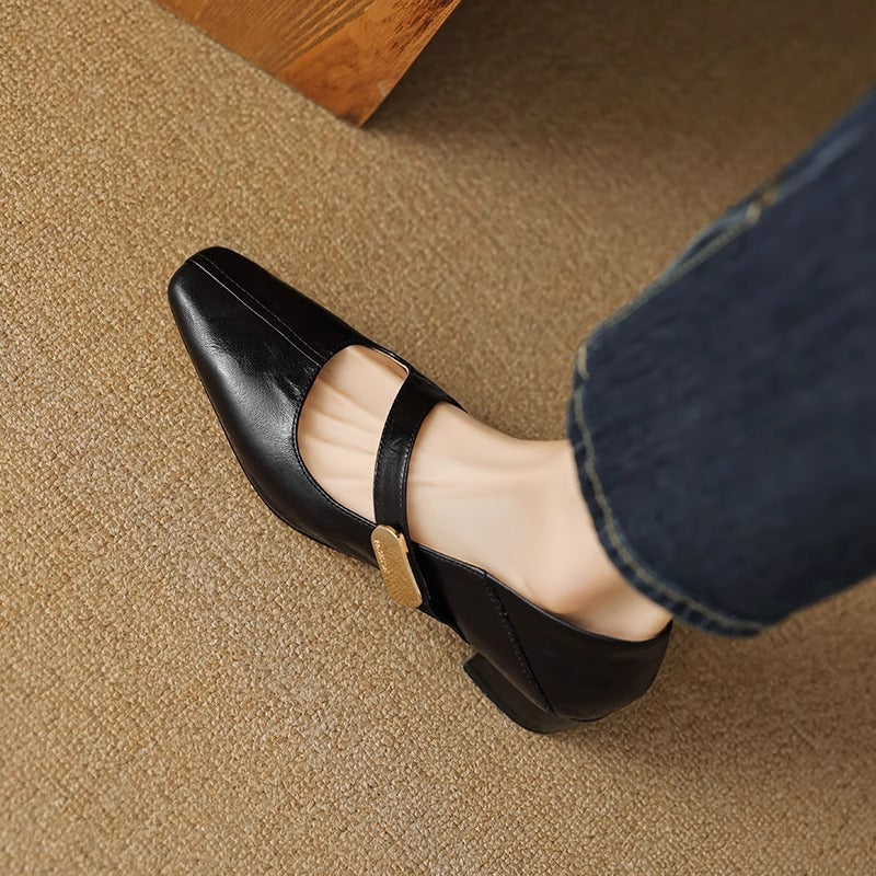 Elena Virelli Leather Heels