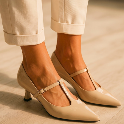 Vivienne Genuine Leather Heels