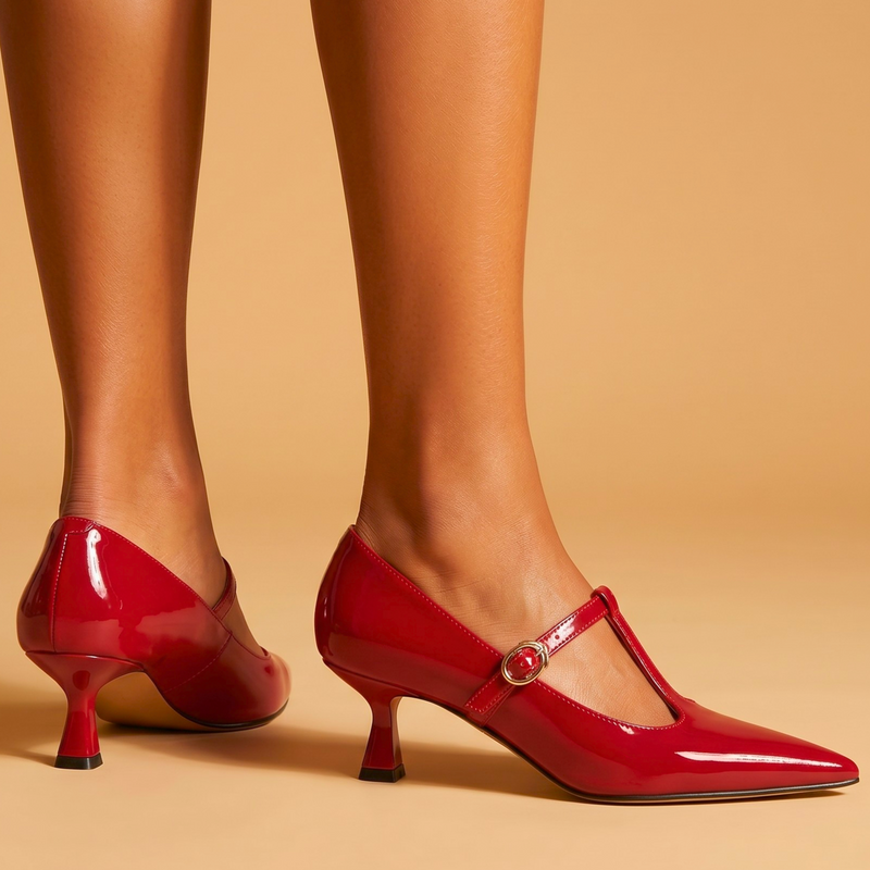 Vivienne Genuine Leather Heels