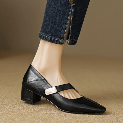 Elena Virelli Leather Heels